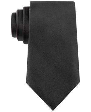 Geoffrey Beene Solid Sateen Extra Long Tie