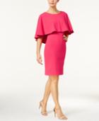 Calvin Klein Popover-cape Sheath Dress