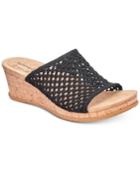 Bare Traps Flossey Slip-on Wedge Sandals Women's Shoes