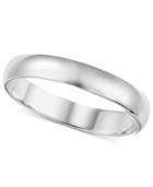 Wedding Band (4mm) In 14k White Gold