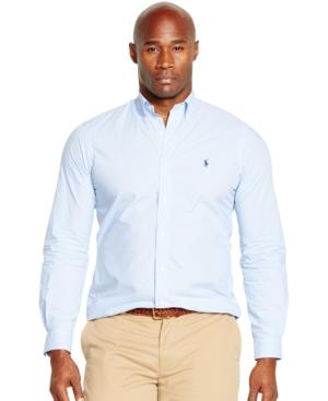 Polo Ralph Lauren Big And Tall Checked Poplin Shirt