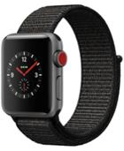 Apple Watch Series 3 (gps + Cellular), 38mm Space Gray Aluminum Case With Black Sport Loop