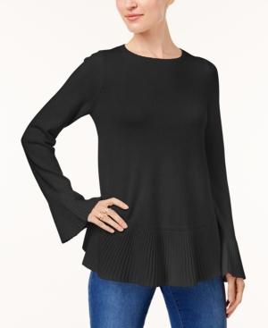 Style & Co Flared Crew-neck Sweater, Created For Macy's