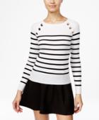 Xoxo Juniors' Embellished Striped Sweater