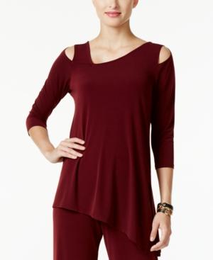 Alfani Cold-shoulder Asymmetrical Top, Only At Macy's