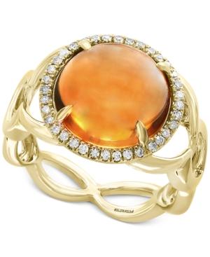 Final Call By Effy Citrine (5-1/2 Ct. T.w.) & Diamond (1/6 Ct. T.w.) Ring In 14k Gold