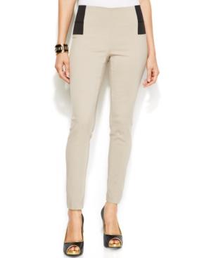 Thalia Sodi Skinny Elastic-inset Ankle Pants