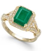 Brasilica By Effy Emerald (2-1/5 Ct. T.w.) And Diamond (1/3 Ct. T.w.) Ring In 14k Gold, Created For Macy's
