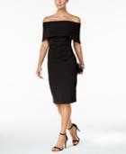 Vince Camuto Ruched Off-the-shoulder Sheath Dress