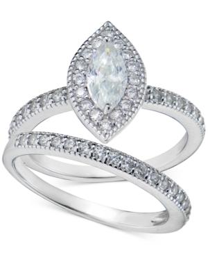 Giani Bernini Cubic Zirconia Marquise And Pave Ring