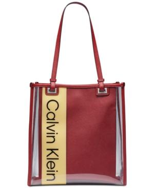 Calvin Klein Franzy Logo Clear Tote