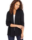 Karen Scott Petite Open-front Cardigan, Only At Macy's