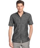 Alfani Short Sleeve Warren Textured Shirt, Only At Macy's