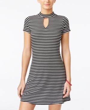 Material Girl Juniors' High-neck Flare Dress, Only At Macy's