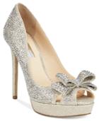Inc International Concepts Vernaa Rhinestone Bow Platform Pumps, Created For Macy's Women's Shoes