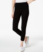 Style & Co. Sport Solid Cropped Leggings, Only At Macy's