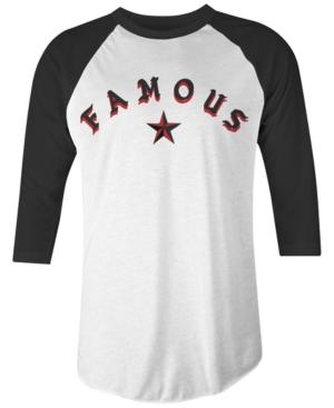 Famous Stars And Straps Men's Sickstep Cotton Graphic-print Raglan-sleeve T-shirt