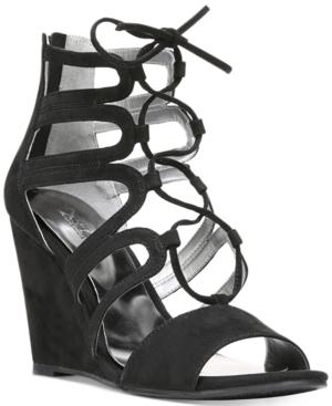 Carlos By Carlos Santana Madelyn Lace-up Wedge Sandals Women's Shoes