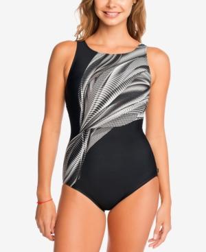 Reebok Mod Squad Tummy-control One-piece Swimsuit Women's Swimsuit