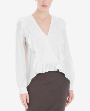 Max Studio London Ruffle-trim High-low-hem Top, Created For Macy's
