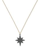 Inc International Concepts Two-tone Pave Star Pendant Necklace, Created For Macy's