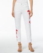 Style & Co Embroidered Boyfriend Jeans, Created For Macy's