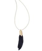 Inc International Concepts Gold-tone Feather Pendant Necklace, Only At Macy's
