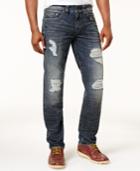 True Religion Men's Dark Ripped Jeans