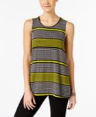Alfani Petite Striped Top, Only At Macy's
