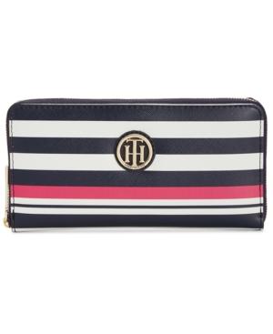 Tommy Hilfiger Th Serif Signature Large Zip-around Wallet