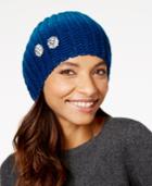 Echo Ombre Embellished Slouchy Beanie