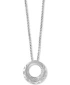 Effy Diamond Circle Pendant Necklace (1/3 Ct. T.w.) In Sterling Silver