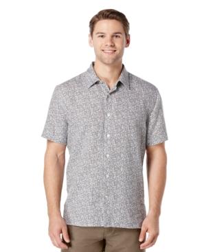 Perry Ellis Big And Tall Paisley Short-sleeve Shirt