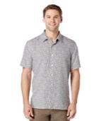 Perry Ellis Big And Tall Paisley Short-sleeve Shirt