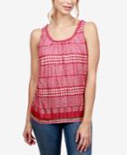 Lucky Brand Striped Open-back Top