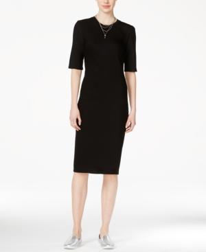 Armani Exchange Elbow-sleeve Midi Dress, A Macy's Exclusive