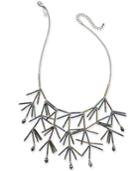 I.n.c. Silver-tone Iridescent Bead Statement Necklace, 18 + 3 Extender, Created For Macy's