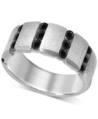 Men's Black Diamond (1 Ct. T.w.) Ring In Sterling Silver