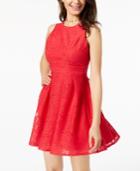 Trixxi Juniors' Burnout Bow-back Dress