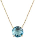 Blue Topaz Pendant Necklace (8 Ct. T.w.) In 14k Gold