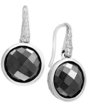 Effy Hematite (12mm) Drop Earrings In Sterling Silver
