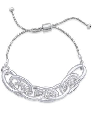 Charter Club Silver-tone Large Link Slider Bracelet, Only At Macy's