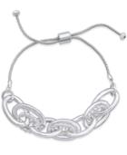 Charter Club Silver-tone Large Link Slider Bracelet, Only At Macy's