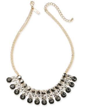 I.n.c. Gold-tone Crystal Statement Necklace, 18 + 3 Extender, Created For Macy's