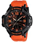 G-shock Men's Analog-digital Orange Resin Strap Watch 51x52mm Ga1000-4a