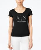 Armani Exchange Cotton Logo-graphic T-shirt