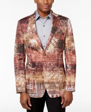 Tallia Men's Slim-fit Graphic-print Sport Coat