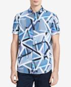 Calvin Klein Men's Classic-fit Geo-print Shirt