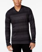 Alfani Men's Striped Long-sleeve T-shirt, Regular Fit