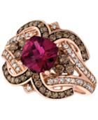 Le Vian Raspberry Rholodite Garnet (1-3/4 Ct. T.w.) And Diamond (1/2 Ct. T.w.) Ring In 14k Rose Gold